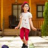 تیشرت شلوارک دخترانه آهو