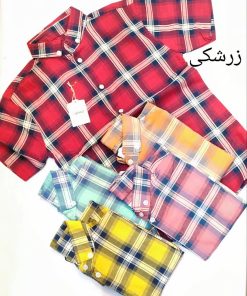 پیراهن آستین کوتاه چهار خانه