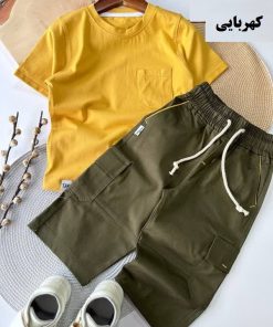 تیشرت شلوارک تک جیب پسرانه بچگانه - Image 3