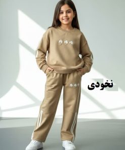 بلوز شلوار دخترانه گلدوزی شبدر - Image 5