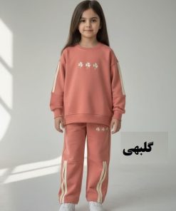 بلوز شلوار دخترانه گلدوزی شبدر - Image 4