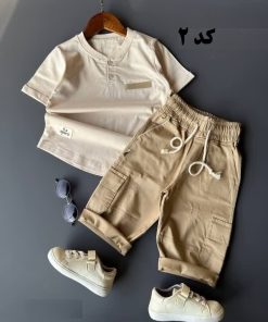تیشرت شلوارک دو دکمه