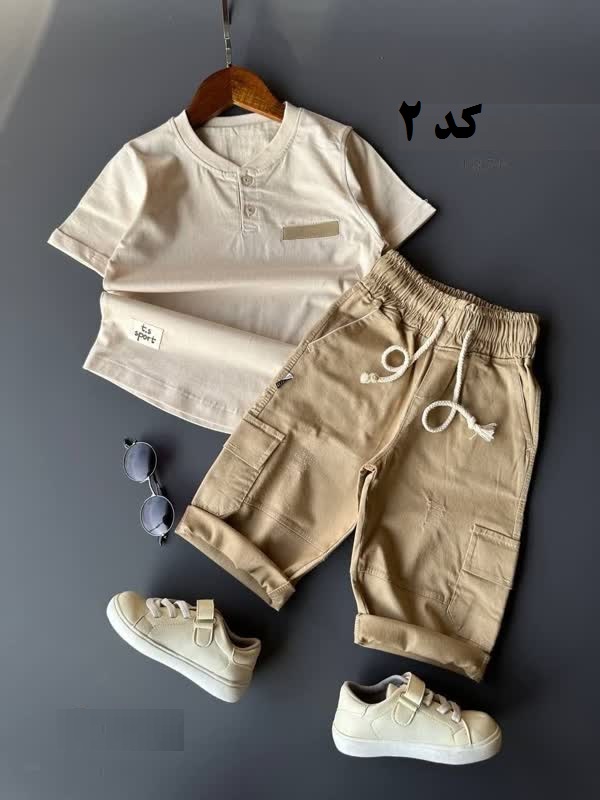 تیشرت شلوارک دو دکمه