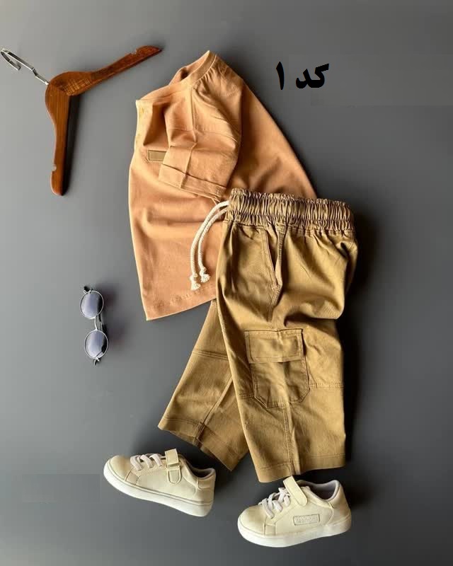 تیشرت شلوارک دو دکمه