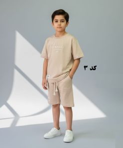 تیشرت شلوارک پسرانه ساده