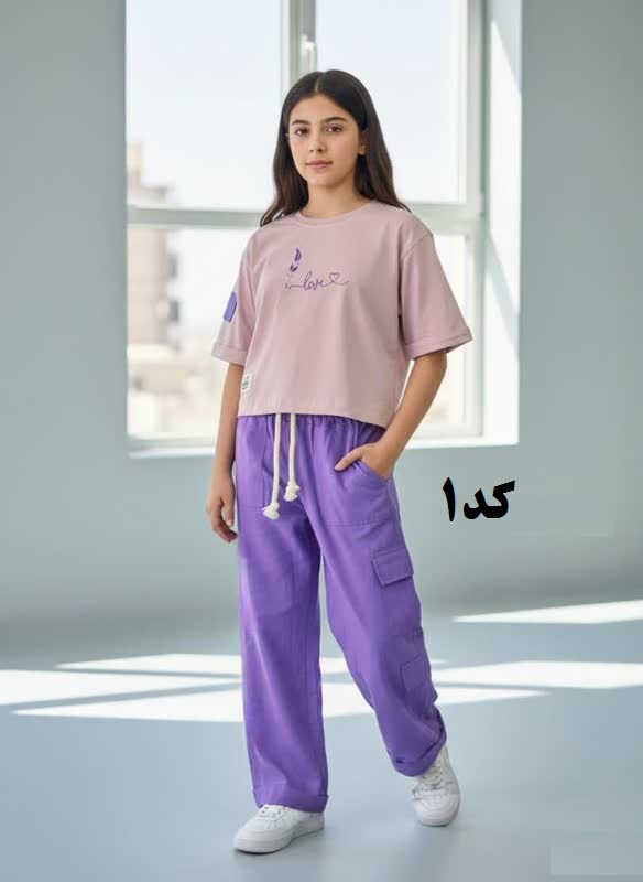 تیشرت شلوار دخترانه