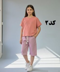ست دخترانه گلدوزی مربع
